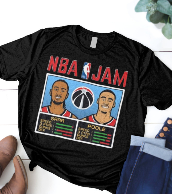 NBA Jam Sarr Poole Wizards Speed 3 Ptas Dunks Def T-Shirt