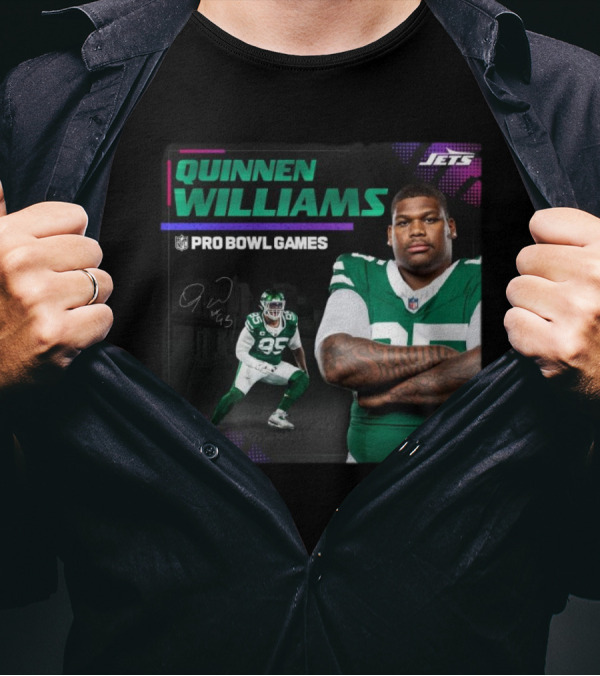 Quinnen Williams Pro Bowl Games 2025 New York Jets NFL Signature T-Shirt