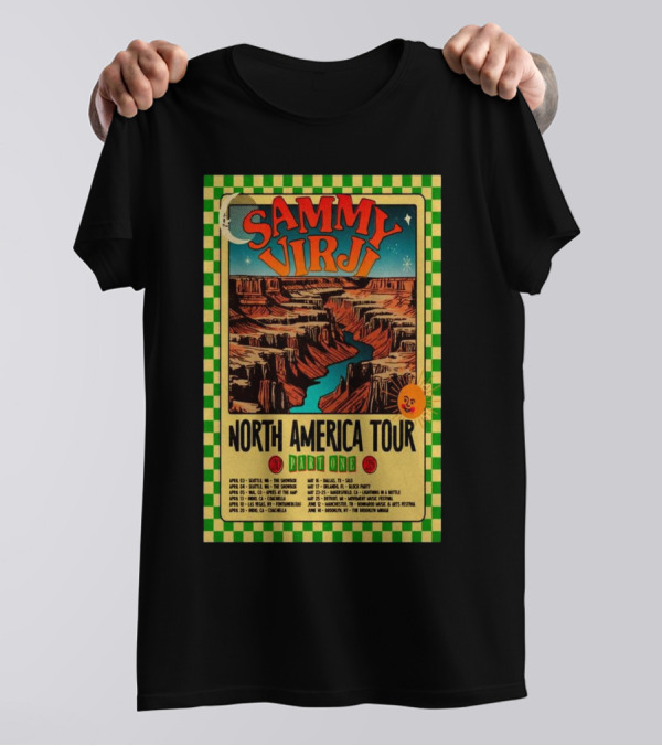 Sammy Virji North America Tour 2025 Part One Seattle Showbox Coachella Lightning In A Bottle Brooklyn Mirage T-Shirt