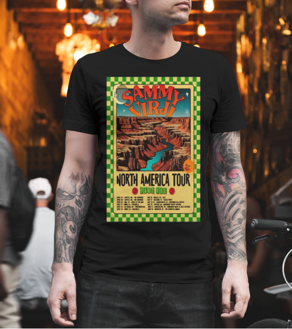 Sammy Virji North America Tour 2025 Part One Seattle Showbox Coachella Lightning In A Bottle Brooklyn Mirage T-Shirt