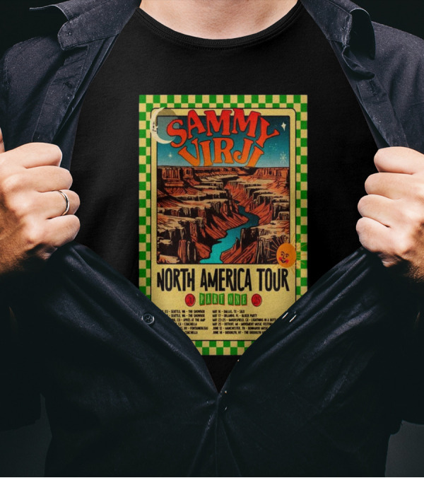 Sammy Virji North America Tour 2025 Part One Seattle Showbox Coachella Lightning In A Bottle Brooklyn Mirage T-Shirt