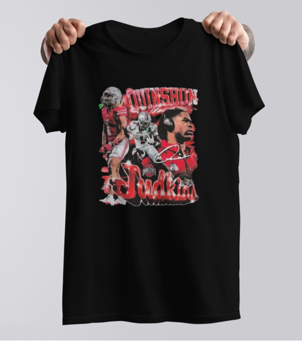 Quinshon Judkins Ohio State Football Retro 90s Style T-Shirt