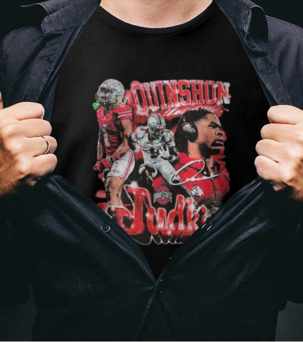 Quinshon Judkins Ohio State Football Retro 90s Style T-Shirt