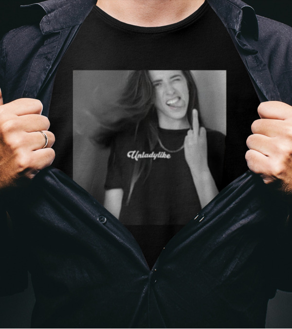 Rachel Ballinger Unladylike Middle Finger Gesture X-Rated T-Shirt