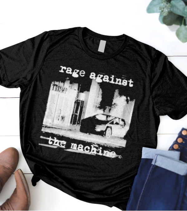 Rage Against The Machine Car Explosion Outside Building T-Shirt