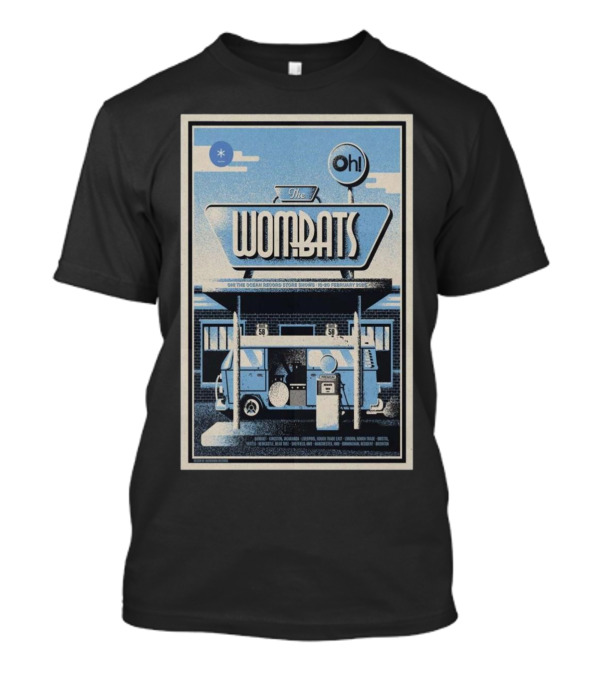 The Wombats Oh! The Ocean Record Store Shows February 18-20 2025 London Bristol Liverpool Manchester Leeds T-Shirt