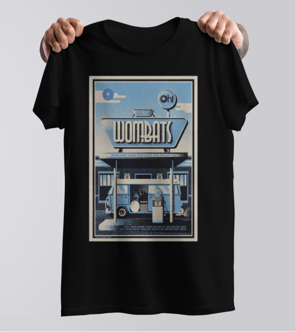 The Wombats Oh! The Ocean Record Store Shows February 18-20 2025 London Bristol Liverpool Manchester Leeds T-Shirt