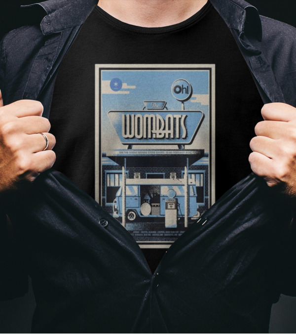 The Wombats Oh! The Ocean Record Store Shows February 18-20 2025 London Bristol Liverpool Manchester Leeds T-Shirt