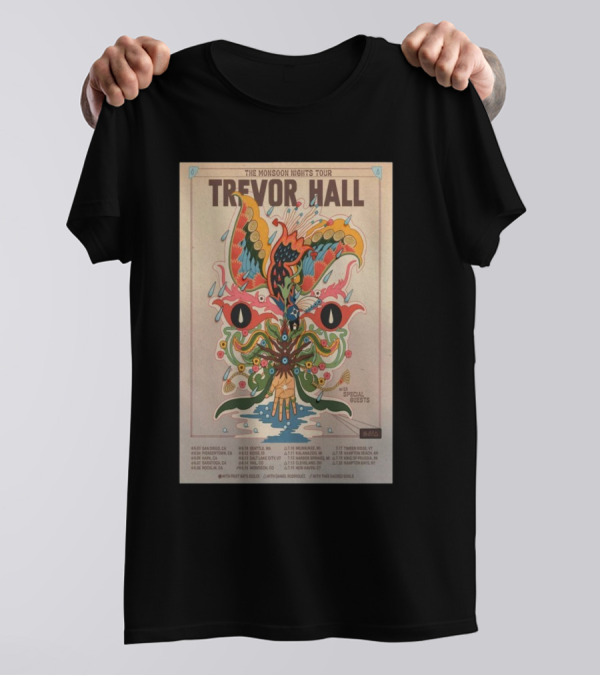 Trevor Hall The Monsoon Nights Tour 2025 With Special Guests And Tour Dates T-Shirt