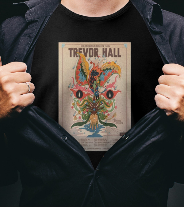 Trevor Hall The Monsoon Nights Tour 2025 With Special Guests And Tour Dates T-Shirt