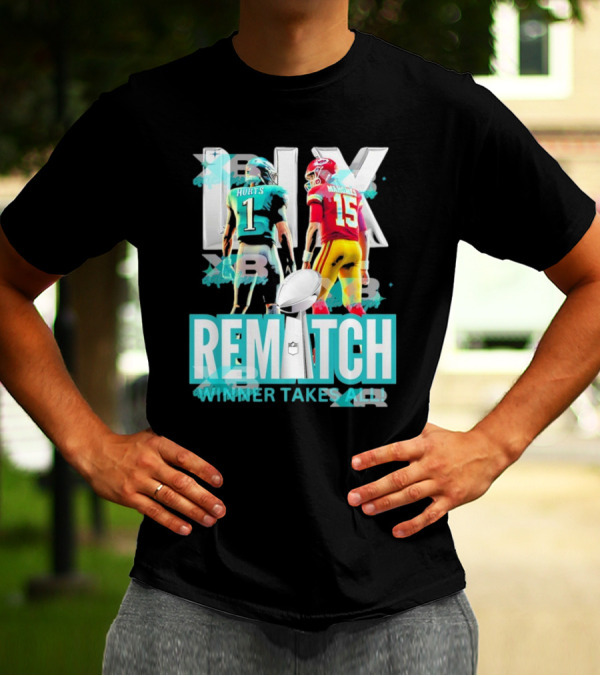 Super Bowl LIX Eagles Hurts Vs Chiefs Mahomes Rematch Winner Takes All T-Shirt