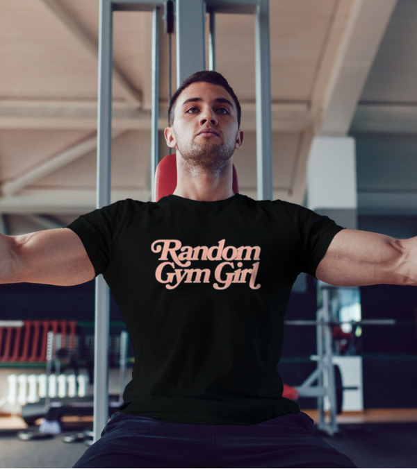 Random Gym Girl Pastel Text Typography T-Shirt