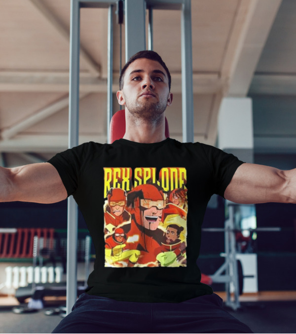 Rex Splode Invincible Comic Book Character Collage T-Shirt