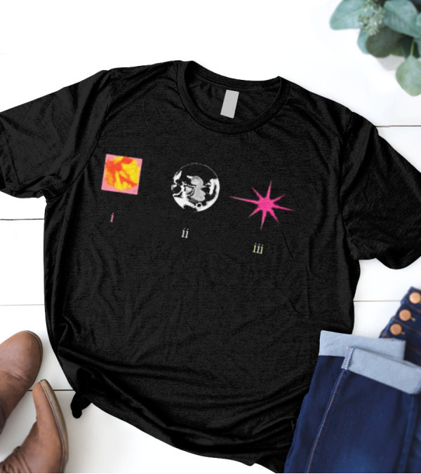 RAYE I Ii Iii Let There Be Light Square Circle Star T-Shirt