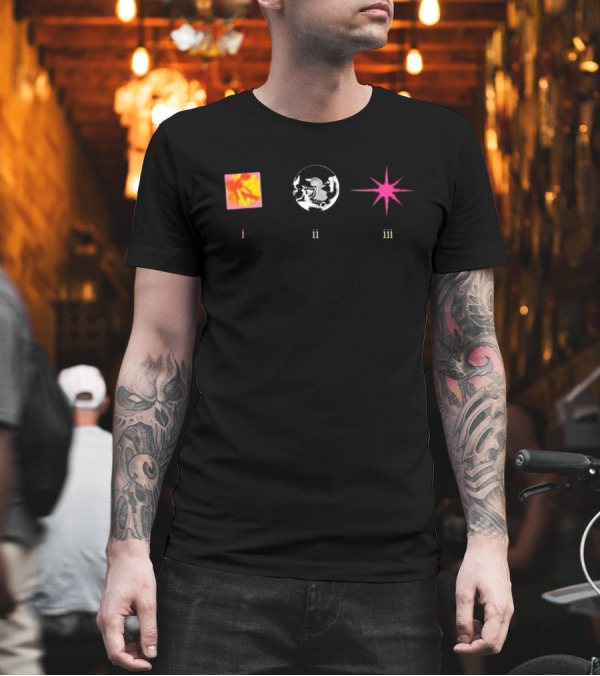 RAYE I Ii Iii Let There Be Light Square Circle Star T-Shirt