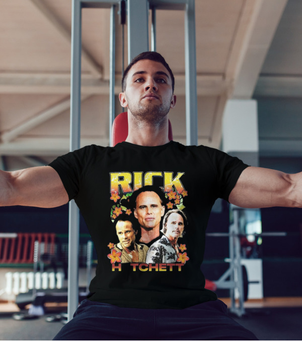 Rick Hatchett Retro Floral Collage Rap Style T-Shirt