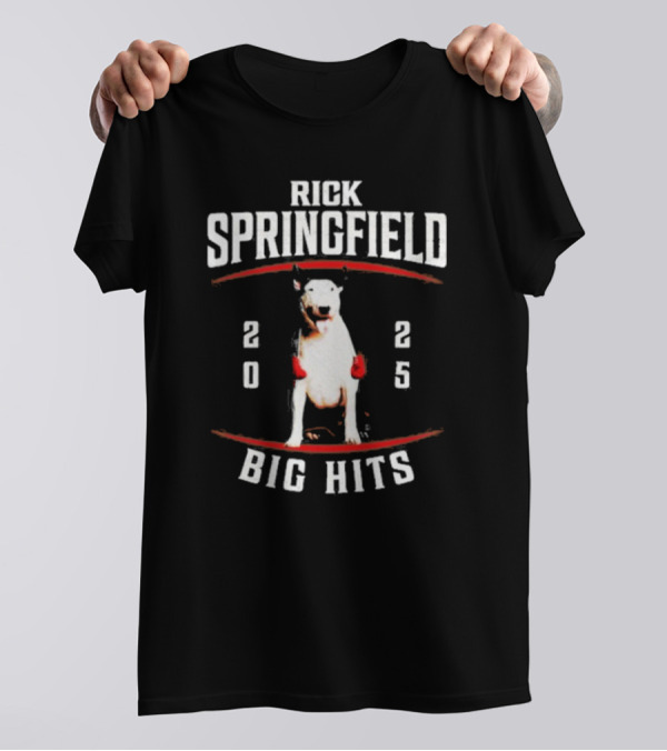 Rick Springfield Big Hits 2025 Dog Graphic T-Shirt