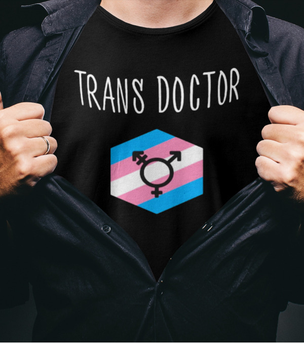 Trans Doctor Pride Symbol Hexagon T-Shirt