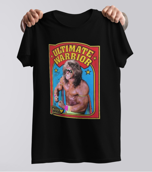 Combine Keywords Ripple Junction, Ultimate Warrior, Retro Sports Card, Parts Unknown, WWE, 2025 T-Shirt