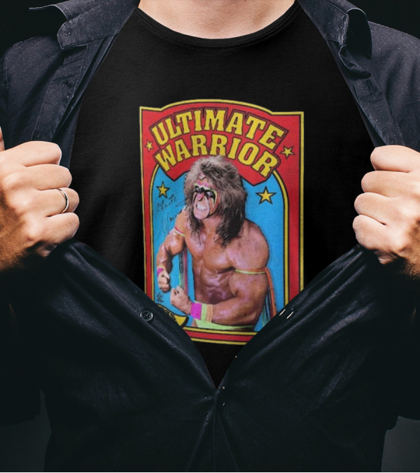 Combine Keywords Ripple Junction, Ultimate Warrior, Retro Sports Card, Parts Unknown, WWE, 2025 T-Shirt