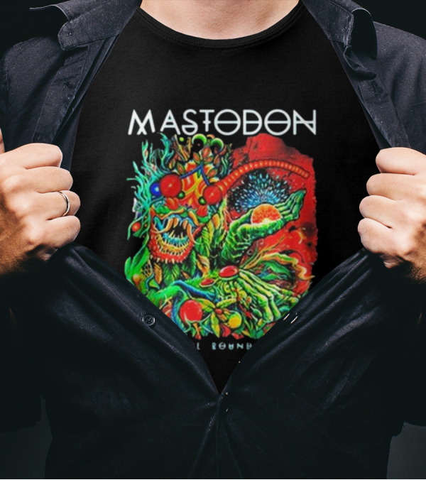 Mastodon Once More Round The Sun Psychedelic Artwork T-Shirt