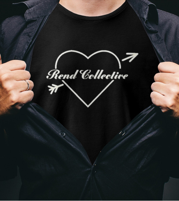 Rend Collective Heart Arrow Valentine Design T-Shirt