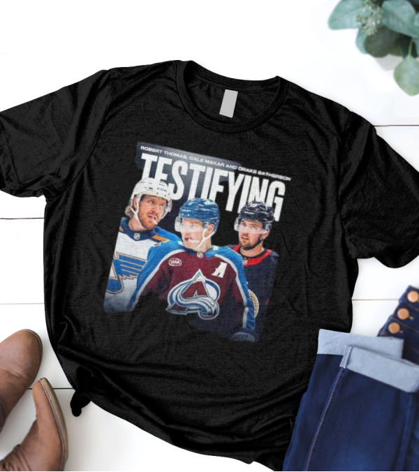 Robert Thomas Cale Makar Drake Batherson Testifying NHL Players T-Shirt