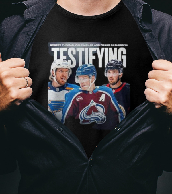 Robert Thomas Cale Makar Drake Batherson Testifying NHL Players T-Shirt