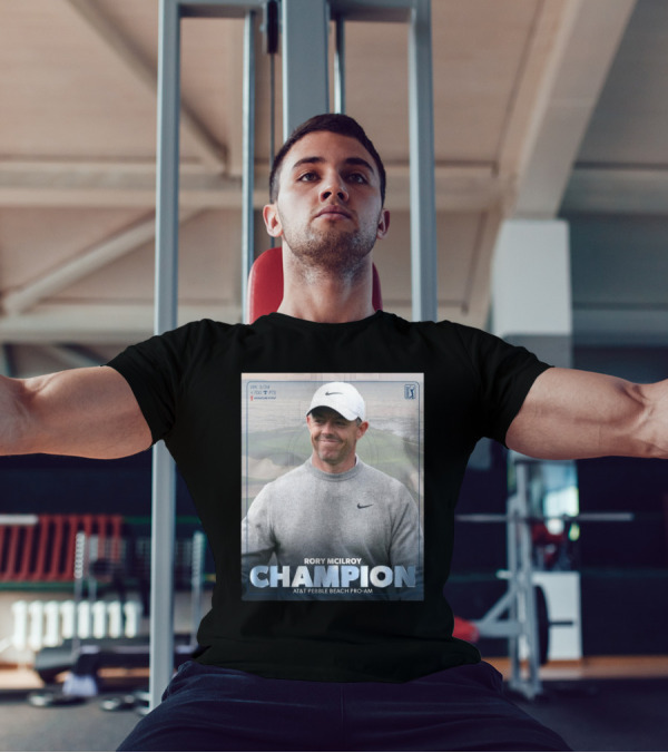 Rory McIlroy Champion AT&T Pebble Beach Pro-Am WK 5/34 700 PTS Signature Event T-Shirt