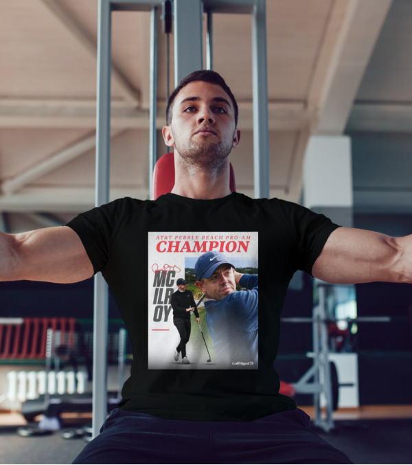 AT&T Pebble Beach Pro-Am Champion Rory McIlroy Golf Digest 75 T-Shirt
