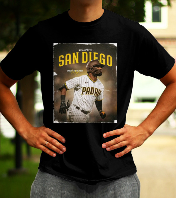 Welcome To San Diego Jason Heyward Padres Signature Promotion T-Shirt