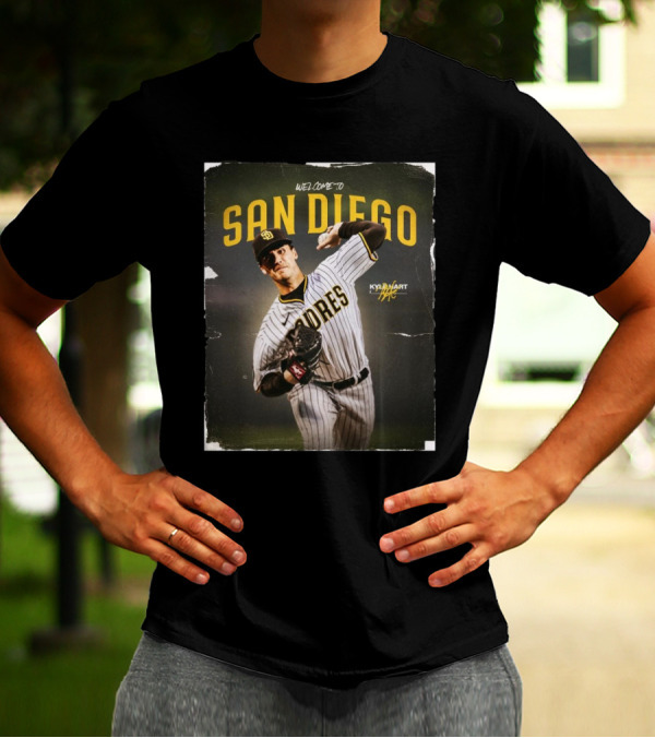 Welcome To San Diego Padres Kyle Hart Signature One-Year Contract T-Shirt