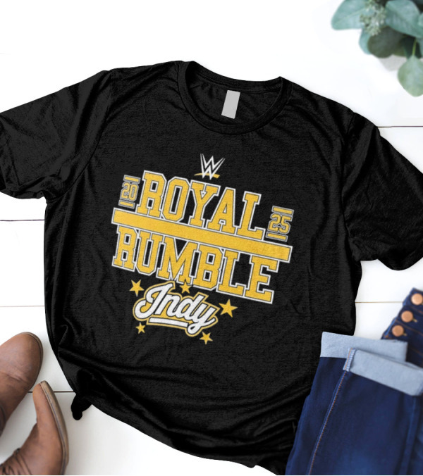 WWE Royal Rumble 2025 Indy Gold Stars T-Shirt