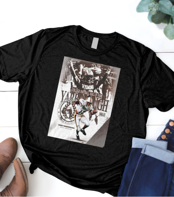 Ryan Yarborough College Football Hall Of Fame Inductee 2025 Wyoming 1990-93 T-Shirt