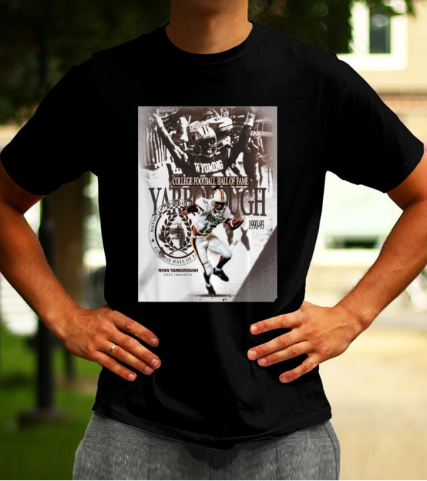 Ryan Yarborough College Football Hall Of Fame Inductee 2025 Wyoming 1990-93 T-Shirt