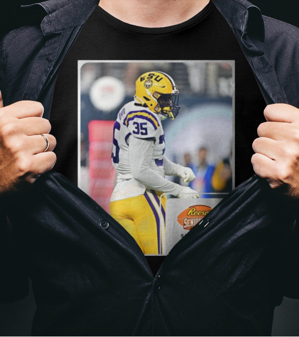 LSU Football Sai’vion Jones Senior DL Reese’s Senior Bowl Kinder’s Texas Bowl T-Shirt