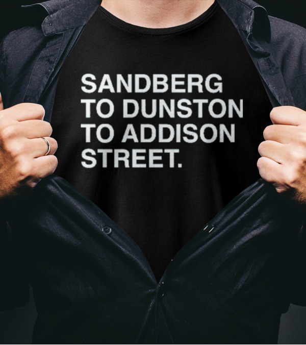 Sandberg To Dunston To Addison Street Baseball Connection T-Shirt