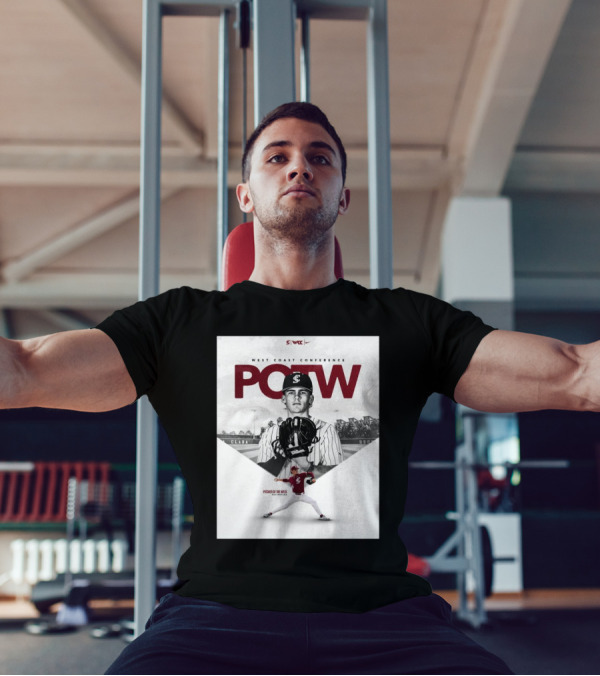 West Coast Conference POTW Max Bayles Pitcher Of The Week Santa Clara Broncos T-Shirt