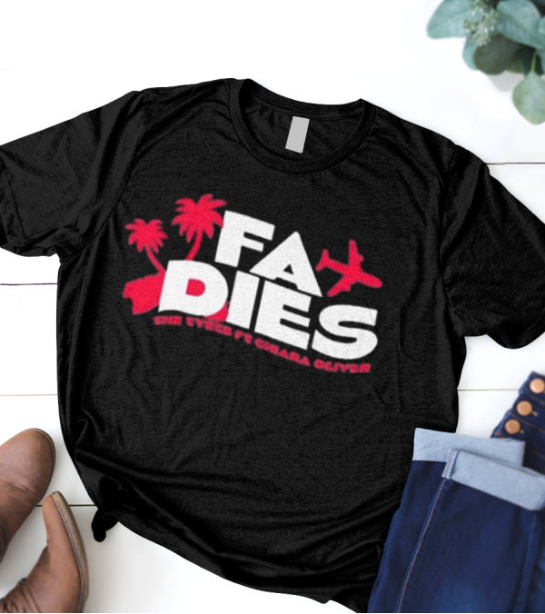 Fa Dies One Speed Ft. Chiara Oliver Palm Trees And Airplane T-Shirt