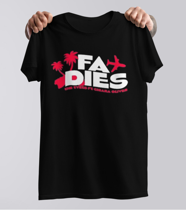 Fa Dies One Speed Ft. Chiara Oliver Palm Trees And Airplane T-Shirt