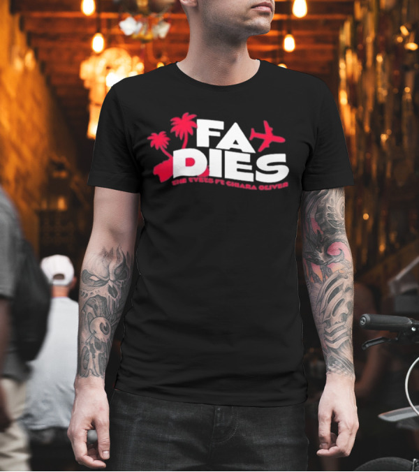 Fa Dies One Speed Ft. Chiara Oliver Palm Trees And Airplane T-Shirt