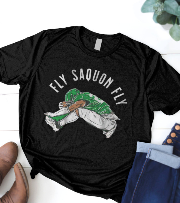 Fly Saquon Fly Philadelphia Eagles Win Washington Commanders T-Shirt