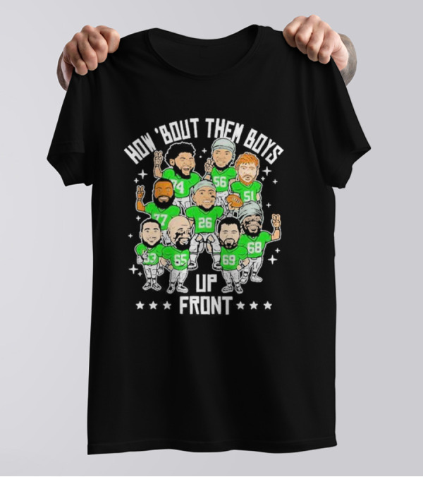 How Bout Them Boys Up Front Vintage Saquon Barkley Philadelphia Eagles NFL Football T-Shirt