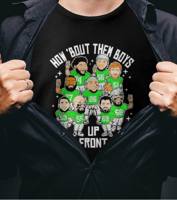 How Bout Them Boys Up Front Vintage Saquon Barkley Philadelphia Eagles NFL Football T-Shirt