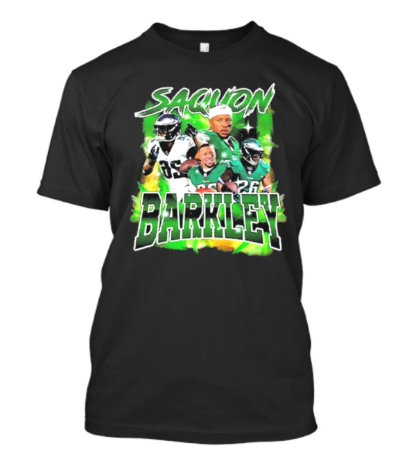 Saquon Barkley Dynamic Football Montage T-Shirt
