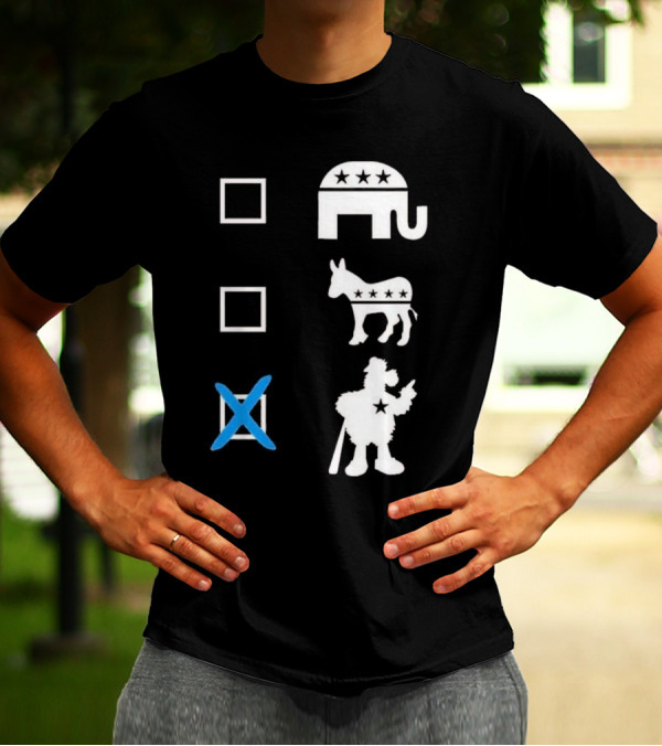Schwarbocrat Philitical Aphiliation Elephant Donkey Duck Star Boxes T-Shirt