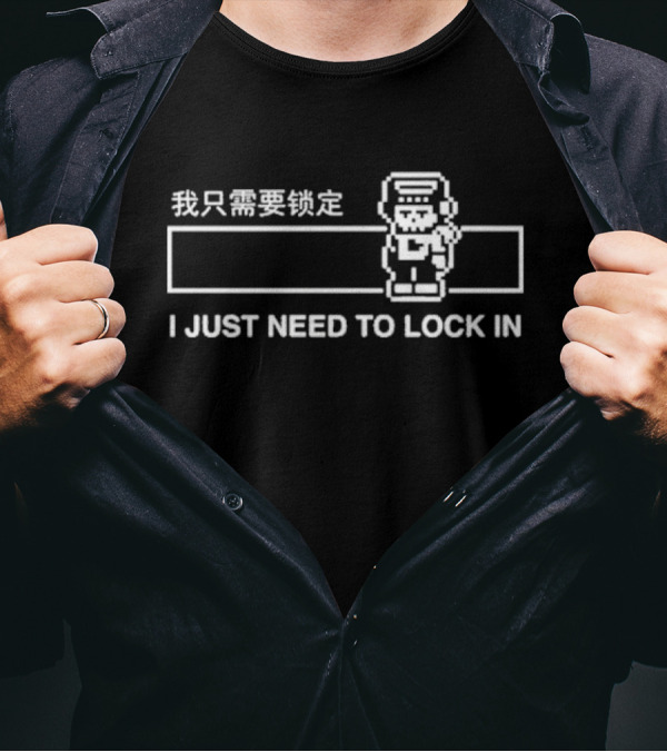 Sleepy Ghost I Just Need To Lock In T-Shirt
