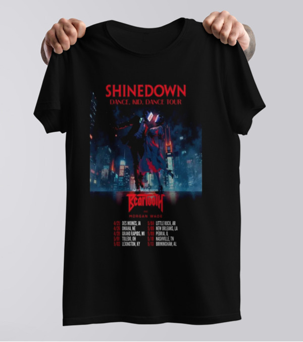Shinedown Dance Kid Dance Tour 2025 New T-Shirt