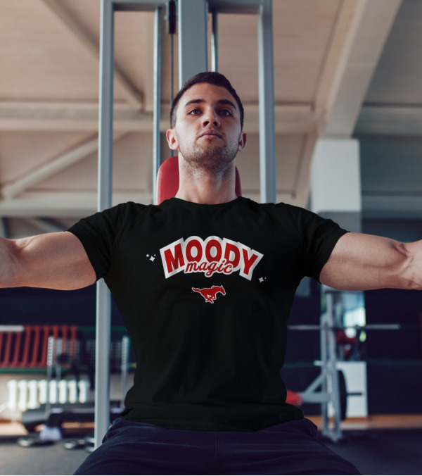 Moody Magic SMU Volleyball Mustang Icon T-Shirt