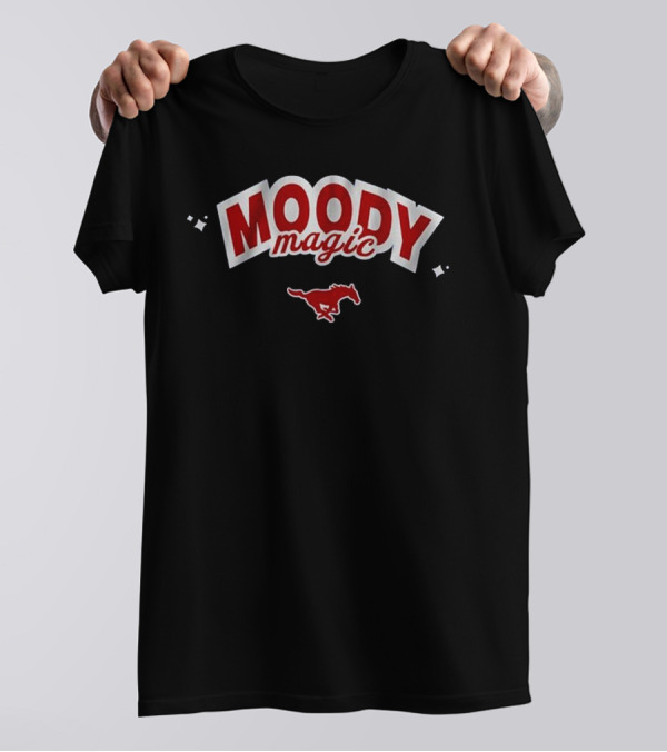 Moody Magic SMU Volleyball Mustang Icon T-Shirt